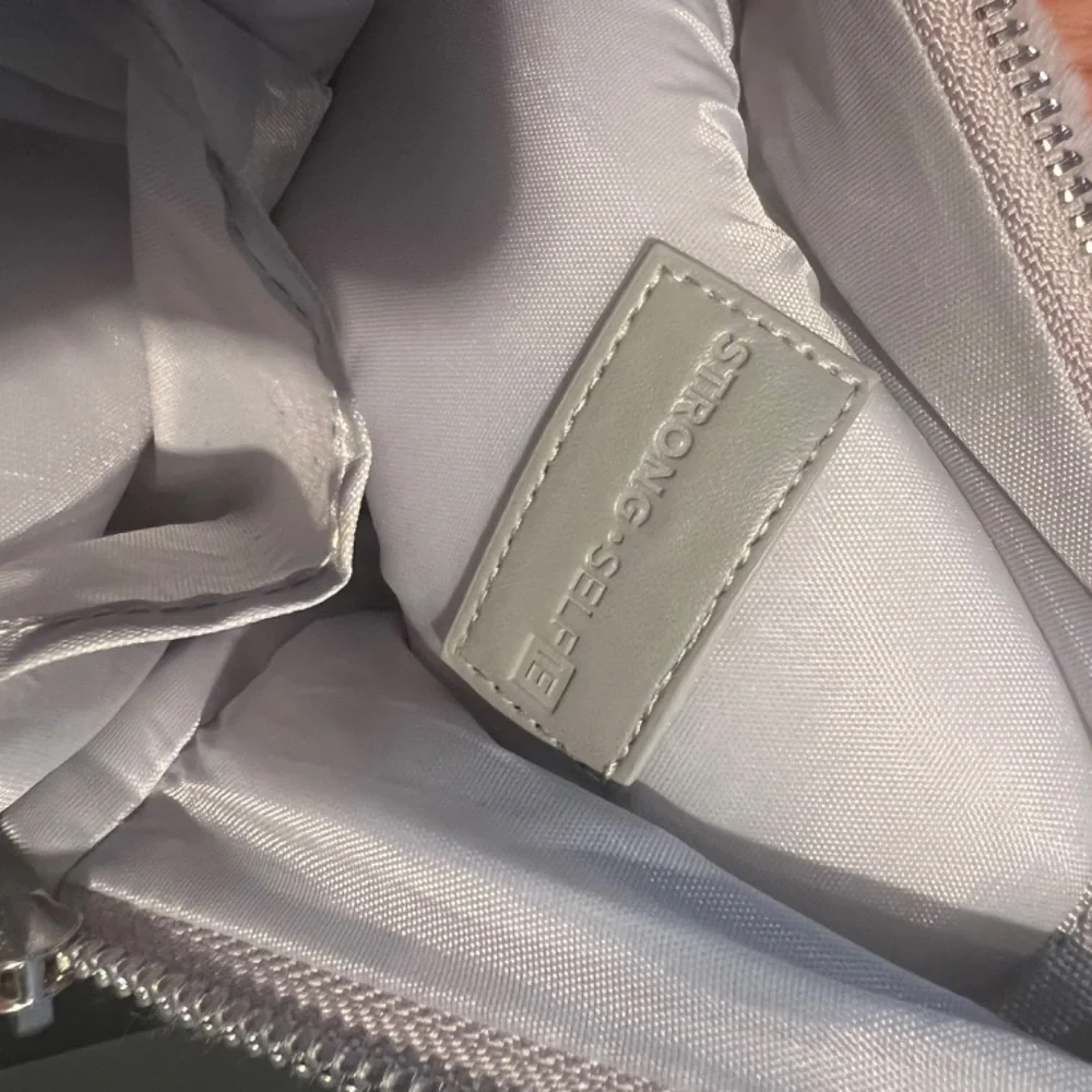 Mini fur back pack grey